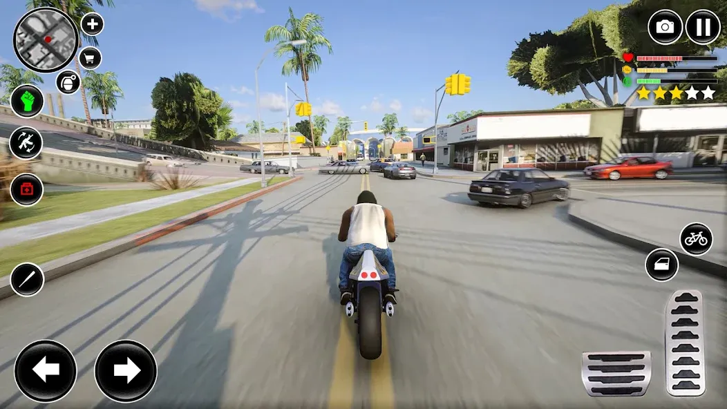 Grand City Thug Crime Games [МОД Бесконечные монеты] Screenshot 3