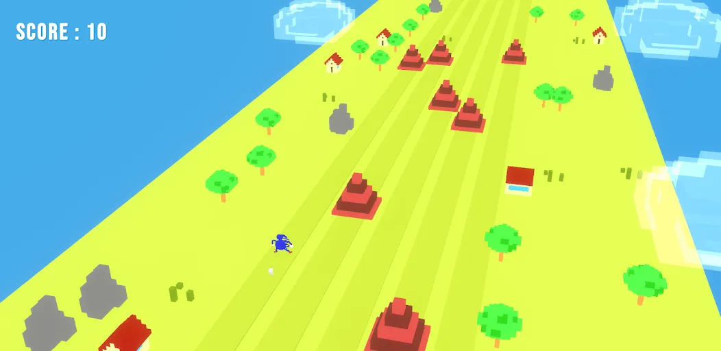 Sanic Run 3D (Саник Ран 3Д) [МОД Все открыто] Screenshot 1