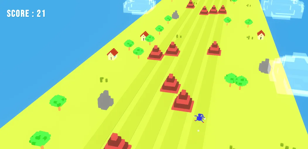 Sanic Run 3D (Саник Ран 3Д) [МОД Все открыто] Screenshot 2