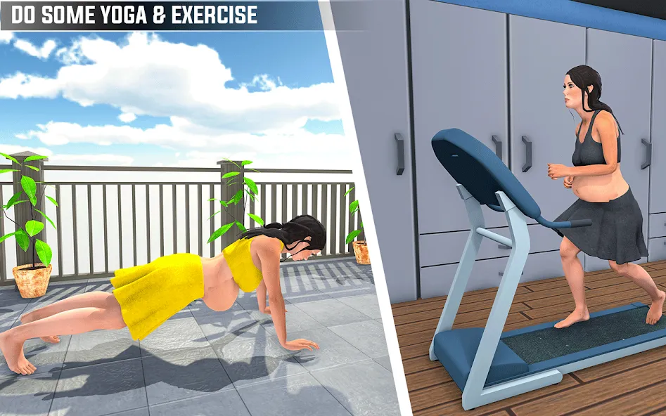 Pregnant Games Mommy Simulator [МОД Меню] Screenshot 2