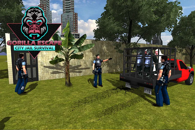 Gorilla Smash City Escape Jail [МОД Меню] Screenshot 5