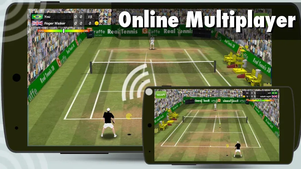 Tennis Champion 3D - Online Sp [МОД Бесконечные монеты] Screenshot 2