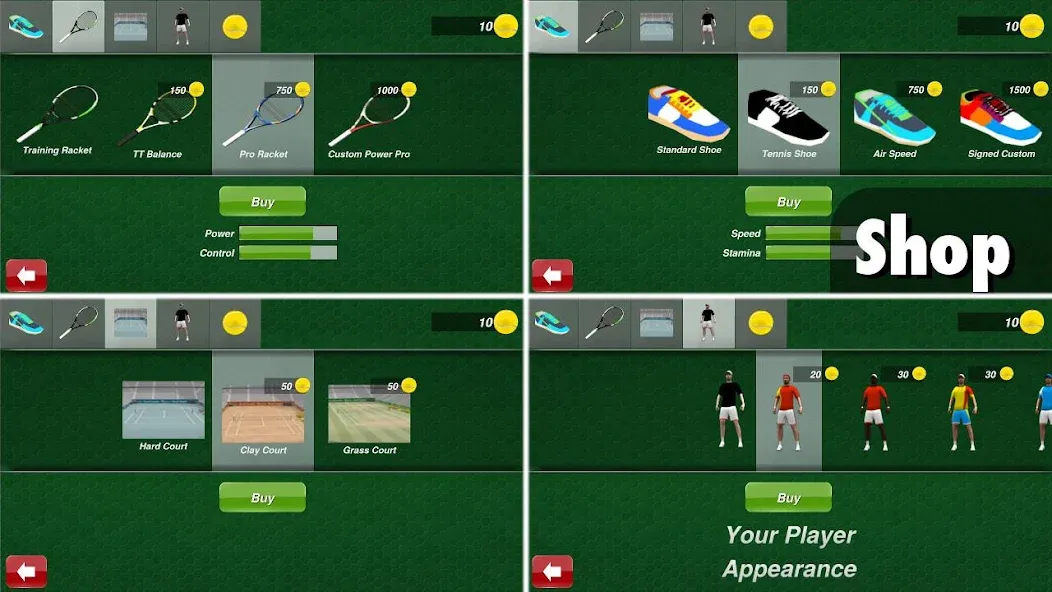 Tennis Champion 3D - Online Sp [МОД Бесконечные монеты] Screenshot 5