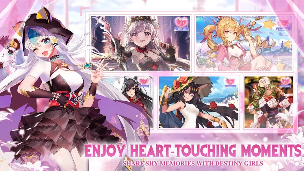 Girls' Connect: Idle RPG [МОД Много денег] Screenshot 4