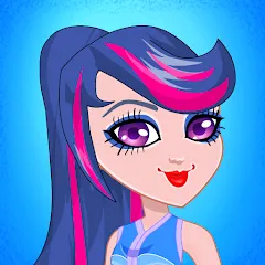 Скачать взломанную Pony College Student Dress Up (Пони Студент Колледжа Одеваются)  [МОД Все открыто]