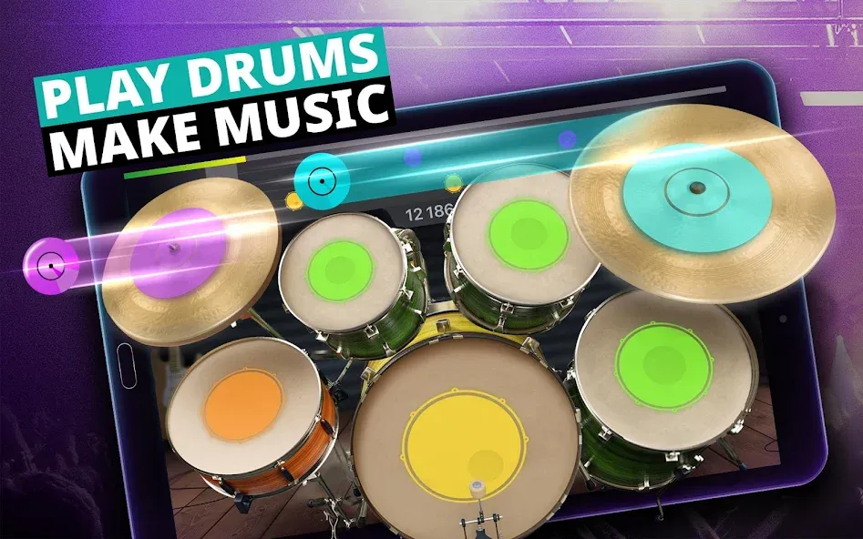 Drum Kit Music Games Simulator [МОД Бесконечные монеты] Screenshot 5