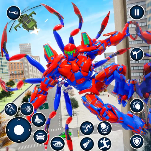 Spider Robot: Robot Car Games (Спайдер Робот) [МОД Много монет] Screenshot 1