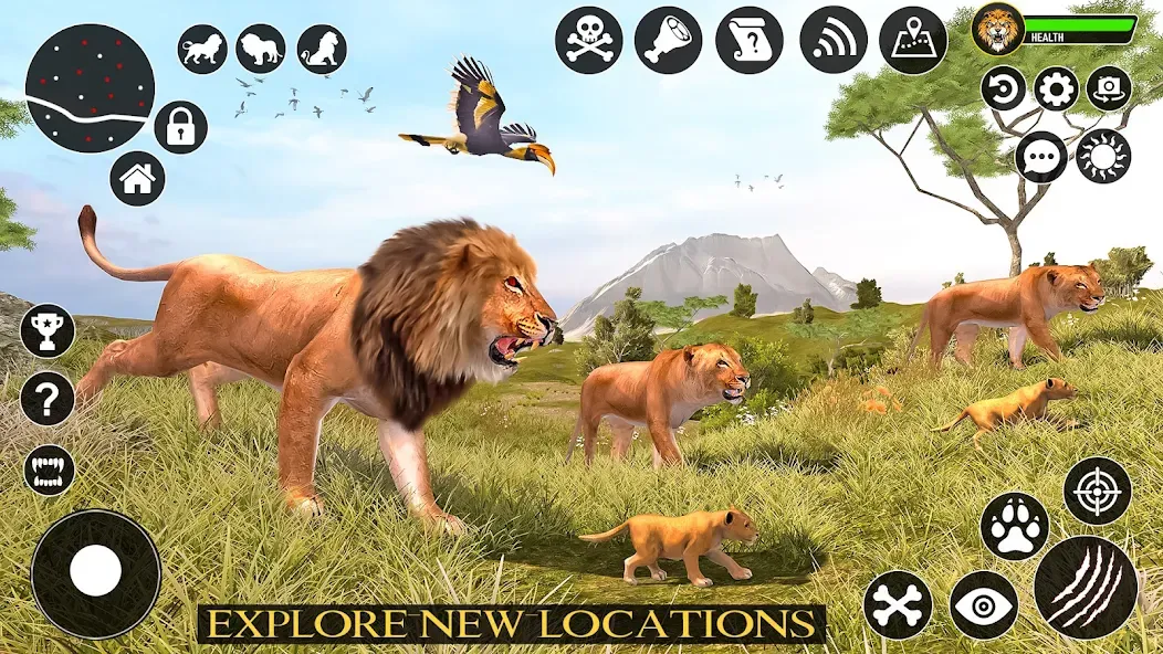 Ultimate Lion Simulator Game (Лайон Симулятор) [МОД Меню] Screenshot 2