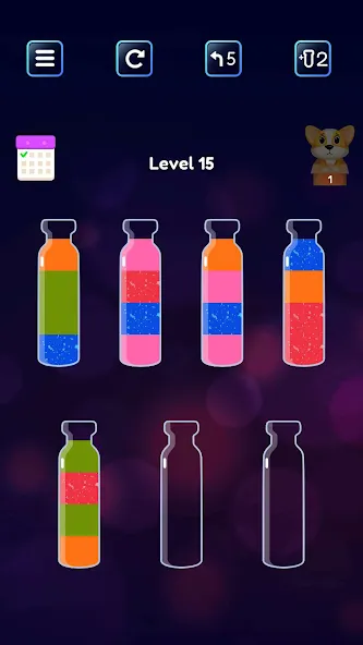 Soda Sort: Water Color Puzzle (Сода Сорт) [МОД Бесконечные монеты] Screenshot 3