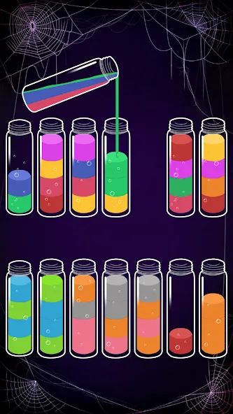 Soda Sort: Water Color Puzzle (Сода Сорт) [МОД Бесконечные монеты] Screenshot 5