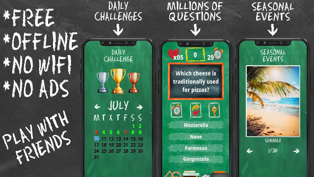 Quiz Games Offline Games [МОД Бесконечные деньги] Screenshot 1