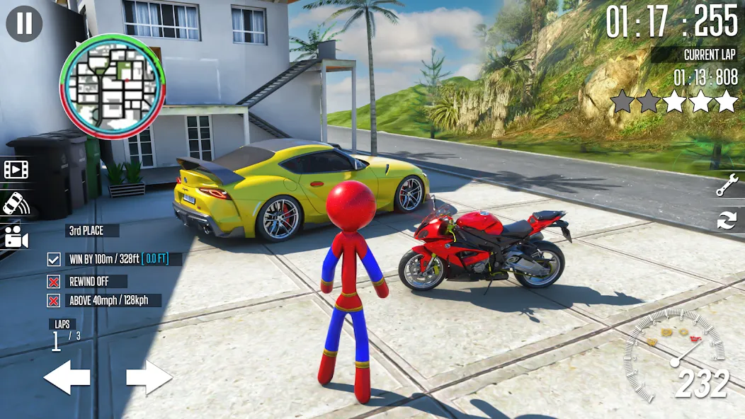 Spider Game-Stickman Rope Hero [МОД Unlimited Money] Screenshot 1