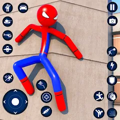 Взлом Spider Game-Stickman Rope Hero  [МОД Unlimited Money]