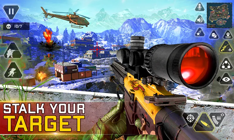 Sniper Gun Shooting game (ИГИ Снайпер Оружие Стрелялки Игры) [МОД Бесконечные деньги] Screenshot 2