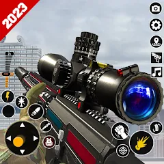 Скачать взлом Sniper Gun Shooting game (ИГИ Снайпер Оружие Стрелялки Игры)  [МОД Бесконечные деньги]