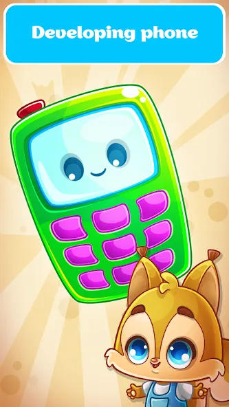 Babyphone game Numbers Animals [МОД Бесконечные монеты] Screenshot 1