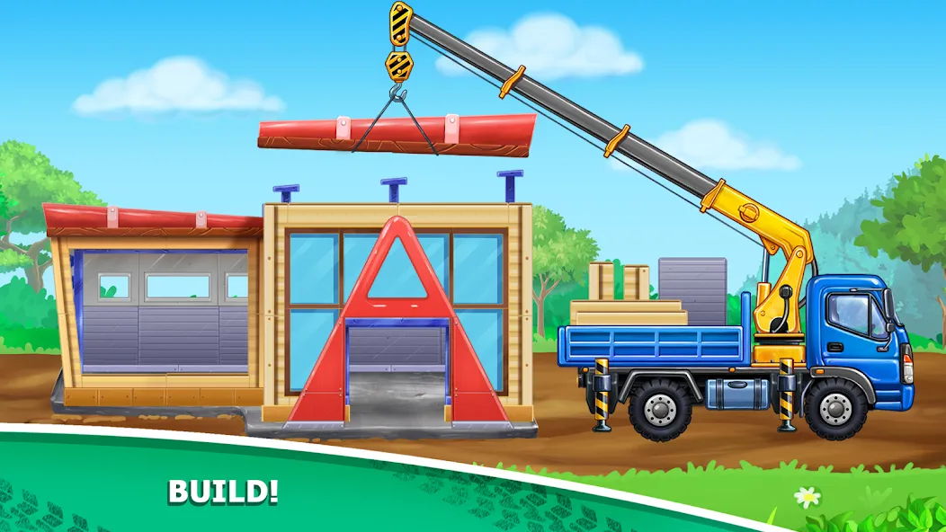 Kids truck games Build a house [МОД Меню] Screenshot 4