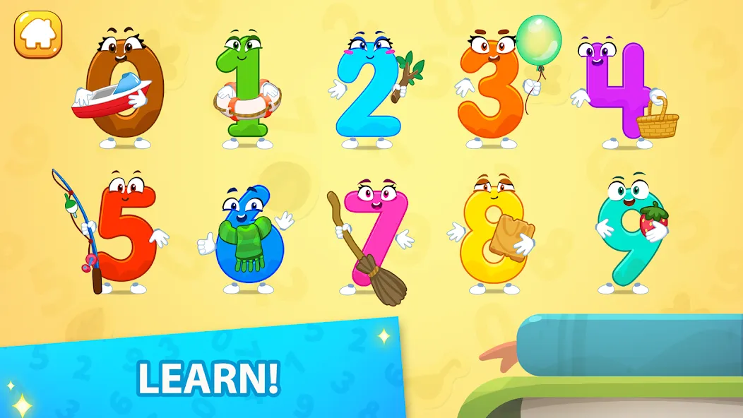 Numbers for kid Learn to count [МОД Много монет] Screenshot 2