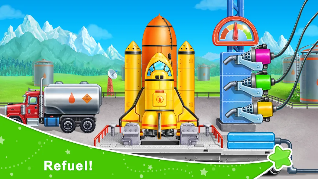 Rocket 4 space games Spaceship [МОД Много монет] Screenshot 2