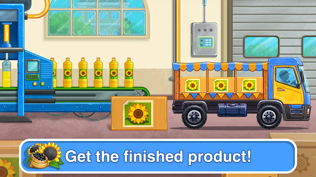 Tractor, car: kids farm games [МОД Бесконечные монеты] Screenshot 4