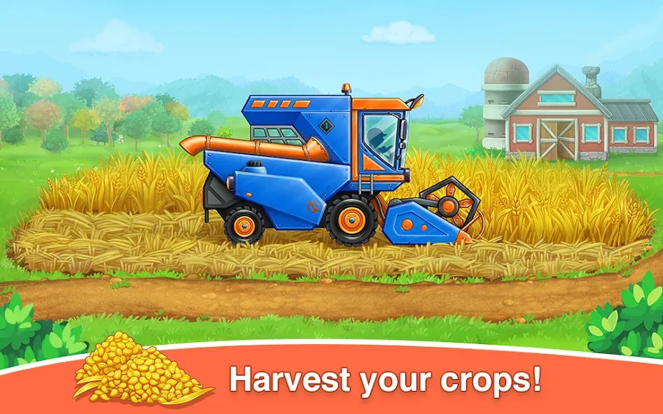 Farm land & Harvest Kids Games [МОД Menu] Screenshot 4