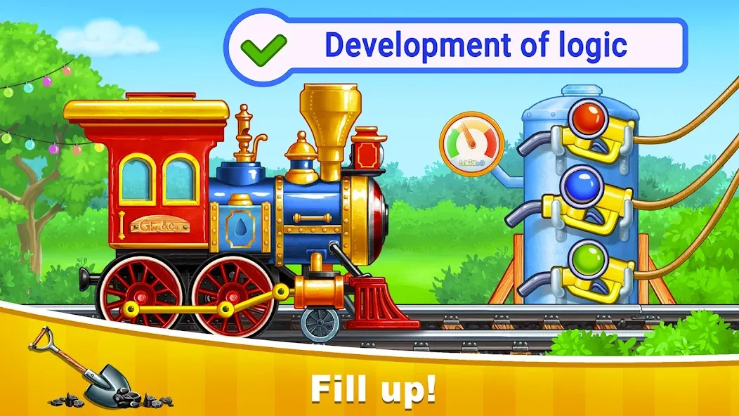 Train Games for Kids: station [МОД Меню] Screenshot 2