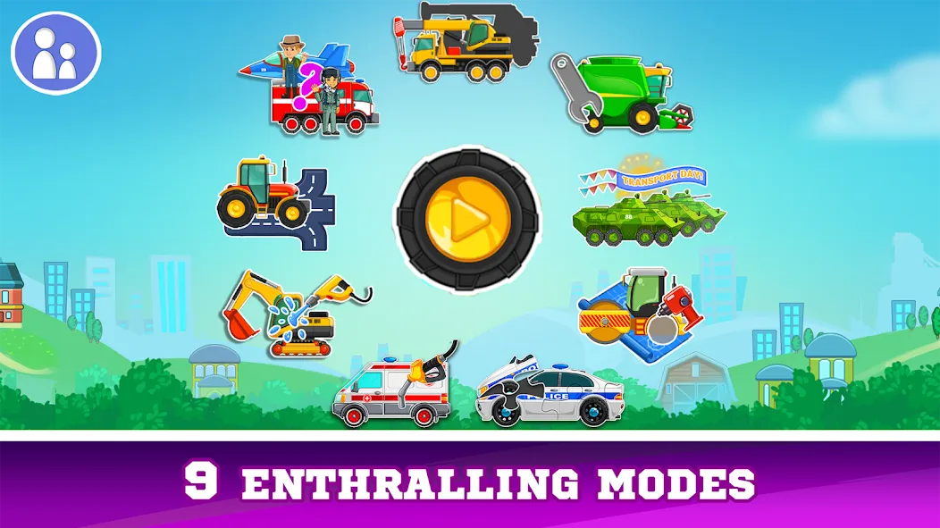 Kids Cars Games build a truck [МОД Бесконечные монеты] Screenshot 1