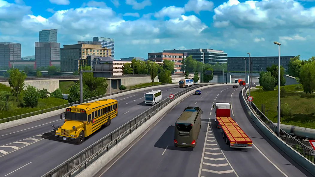 School Bus Transport Simulator (Школьный Автобусный Транспортный Симулятор) [МОД Бесконечные монеты] Screenshot 4