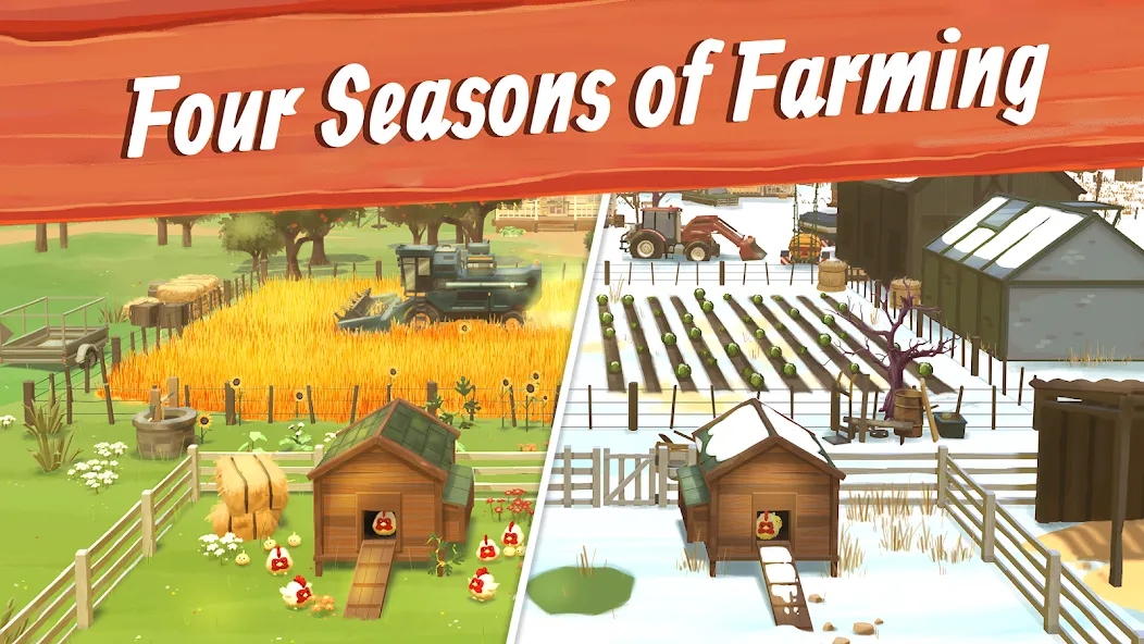 Big Farm: Mobile Harvest (Биг Фарм) [МОД Много денег] Screenshot 2