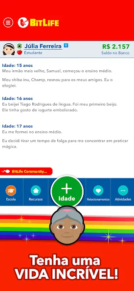 BitLife BR - Simulação de vida (БитЛайф БР) [МОД Все открыто] Screenshot 4