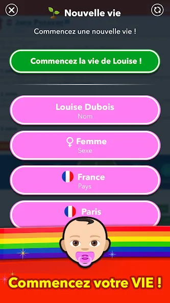 BitLife Français [МОД Unlocked] Screenshot 1