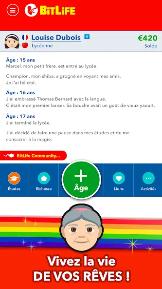 BitLife Français [МОД Unlocked] Screenshot 4