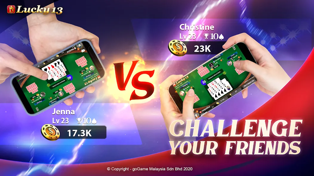 Lucky 13: 13 Poker Puzzle (Лаки 13) [МОД Mega Pack] Screenshot 1