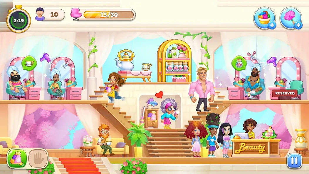 Makeover Salon: Beauty Mania (Маковер Салон) [МОД Много монет] Screenshot 2