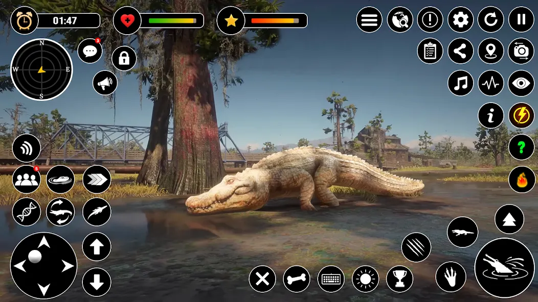Animal Crocodile Attack Sim (Энимал Крокодайл Аттак Сим) [МОД Unlimited Money] Screenshot 4