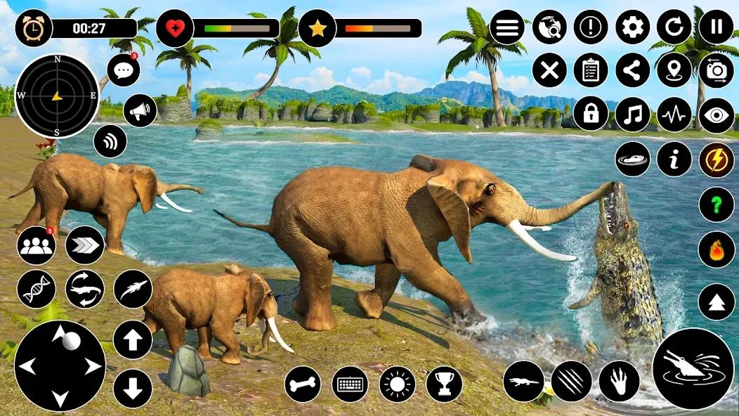 Animal Crocodile Attack Sim (Энимал Крокодайл Аттак Сим) [МОД Unlimited Money] Screenshot 5