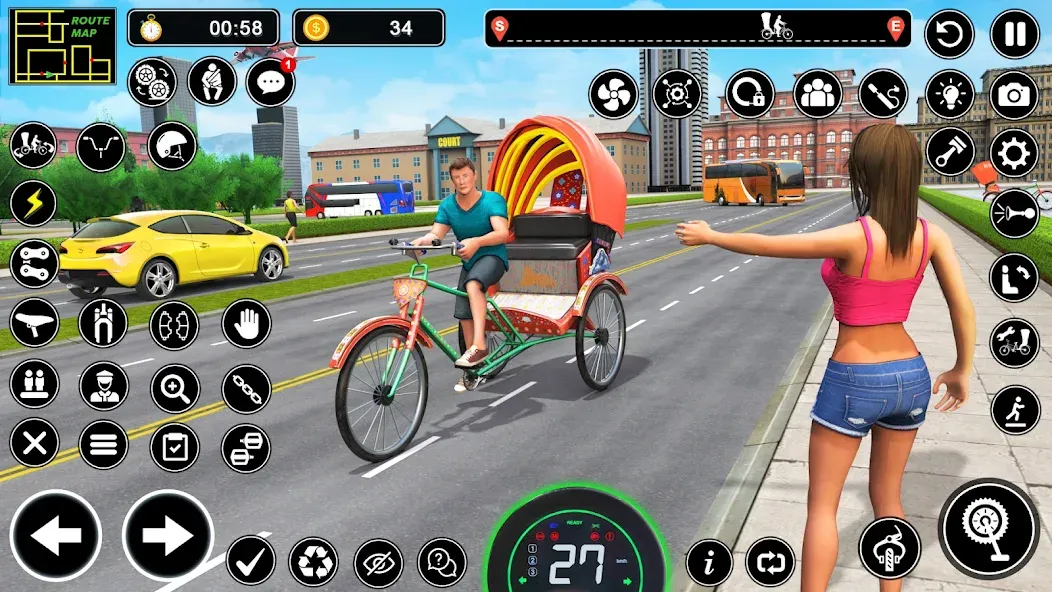 BMX Cycle Games 3D Cycle Race (игры на велосипеде 3D гонка) [МОД Mega Pack] Screenshot 1