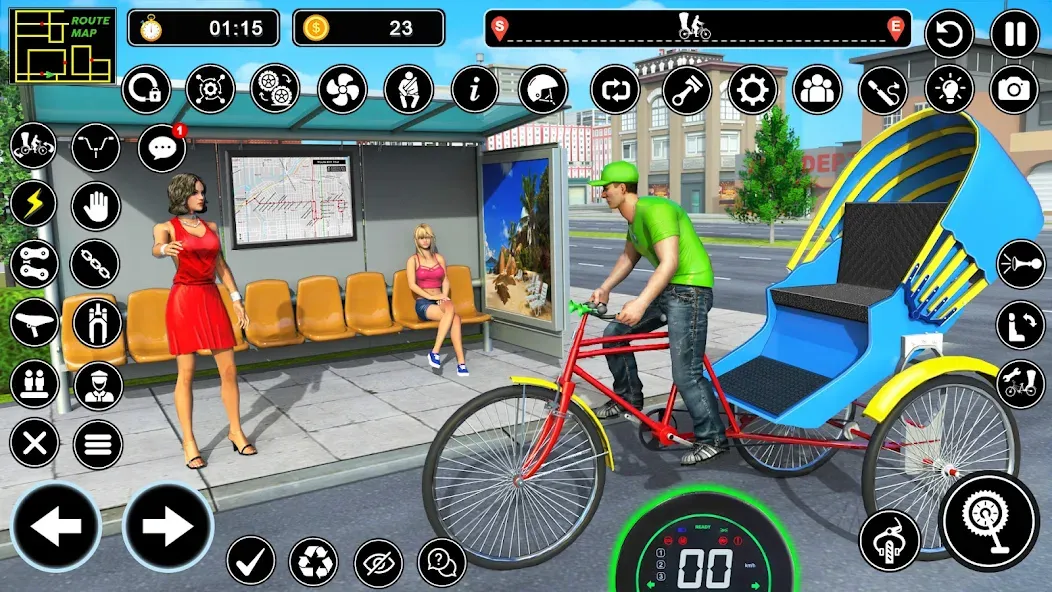 BMX Cycle Games 3D Cycle Race (игры на велосипеде 3D гонка) [МОД Mega Pack] Screenshot 5