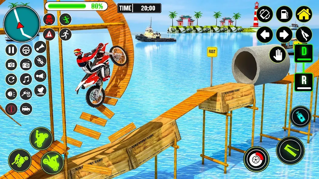 GT Bike Racing Game Moto Stunt (ДжиТи Байк Рейсинг Гейм Мото Стант) [МОД Бесконечные деньги] Screenshot 2