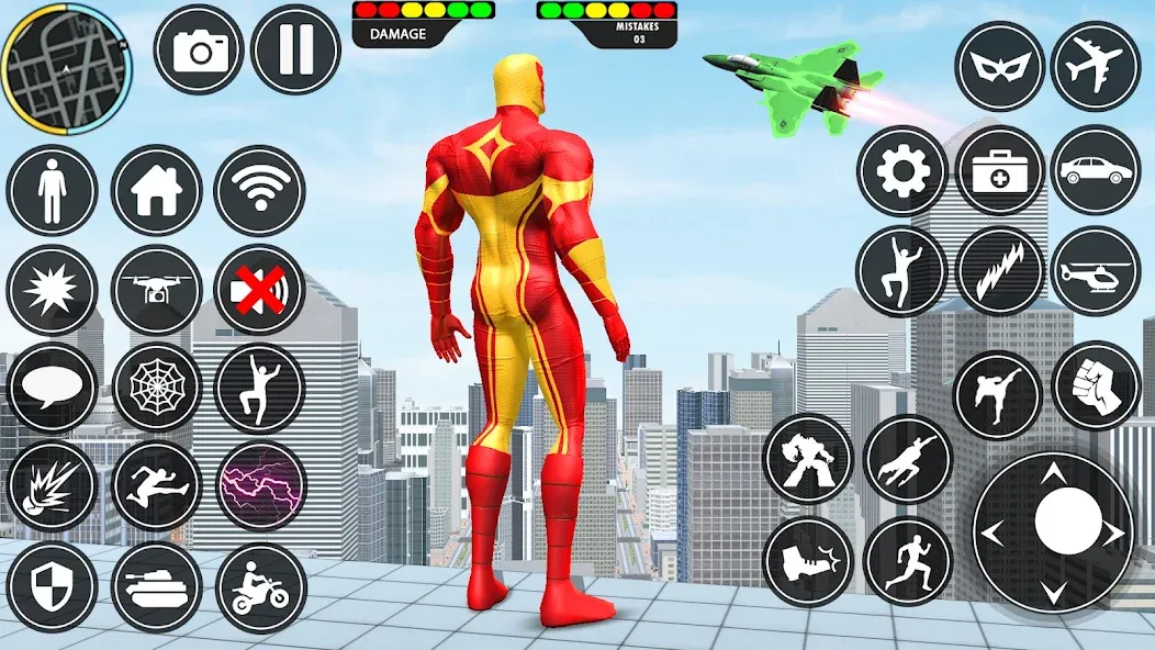 Rope Hero: Speed Hero Games (Роуп Хиро) [МОД Mega Pack] Screenshot 2