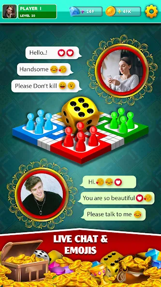 Multiplayer Dice Ludo Games (Мультиплеер Дайс Лудо Игры) [МОД Много денег] Screenshot 2