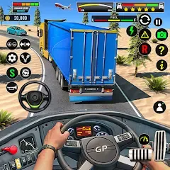 Взломанная Truck Driving Euro Truck Game  [МОД Mega Pack]