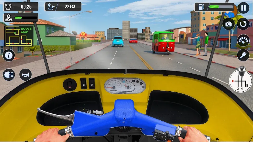 Tuk Tuk Auto Driving Games 3D [МОД Unlimited Money] Screenshot 2