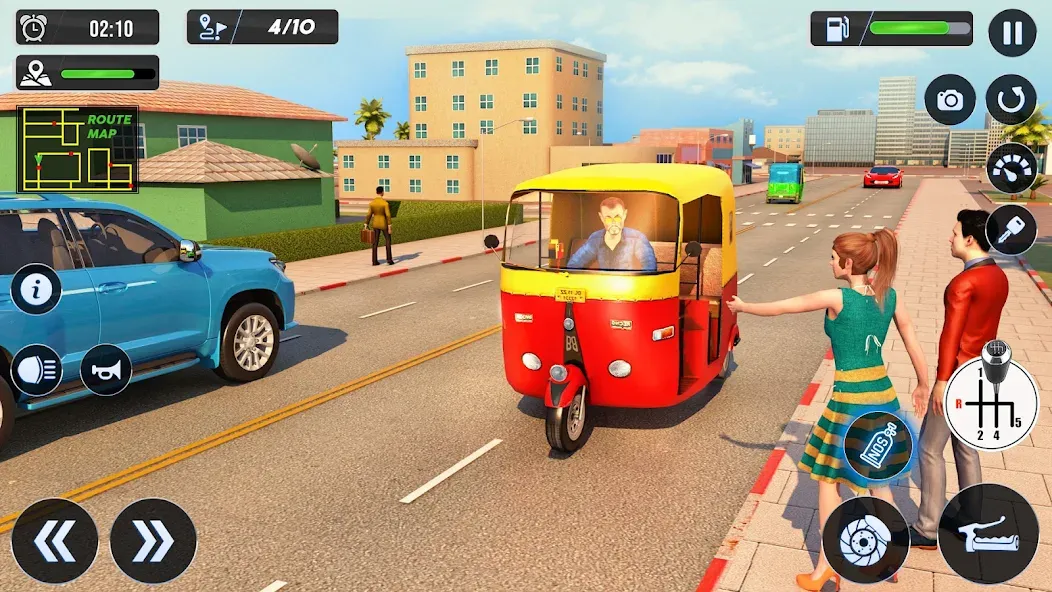 Tuk Tuk Auto Driving Games 3D [МОД Unlimited Money] Screenshot 3