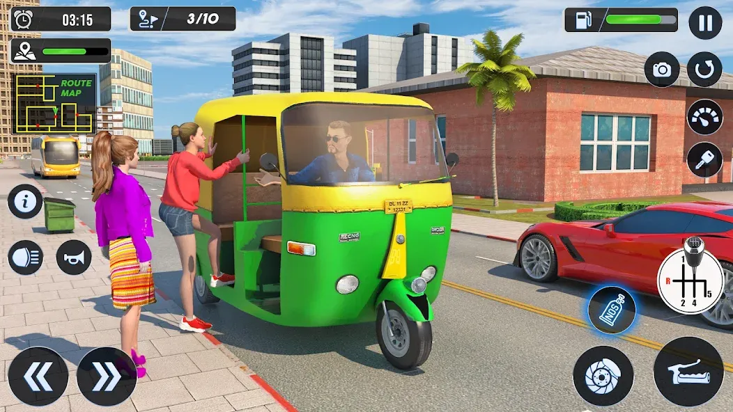Tuk Tuk Auto Driving Games 3D [МОД Unlimited Money] Screenshot 4