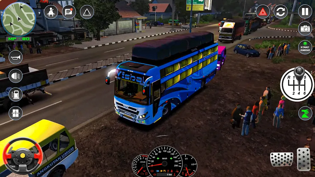 City Bus Driving: Bus Games 3D [МОД Бесконечные монеты] Screenshot 1