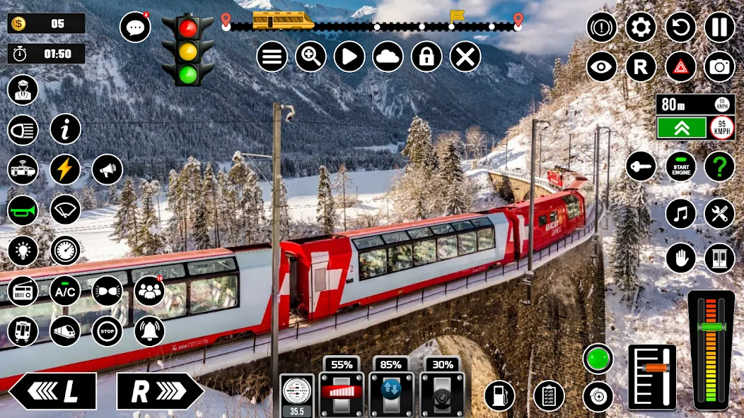 Railway Train Simulator Games [МОД Unlocked] Screenshot 5