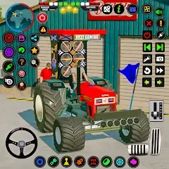Взломанная Tractor Driving - Tractor Game  [МОД Mega Pack]