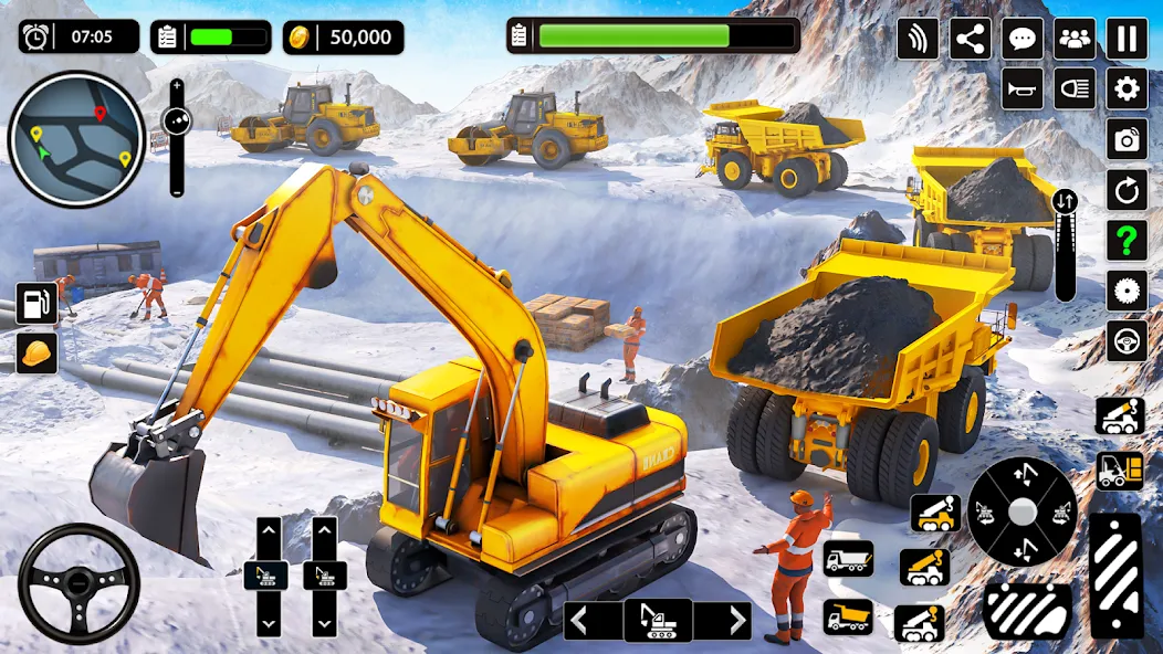Snow Offroad Construction Game [МОД Mega Pack] Screenshot 2