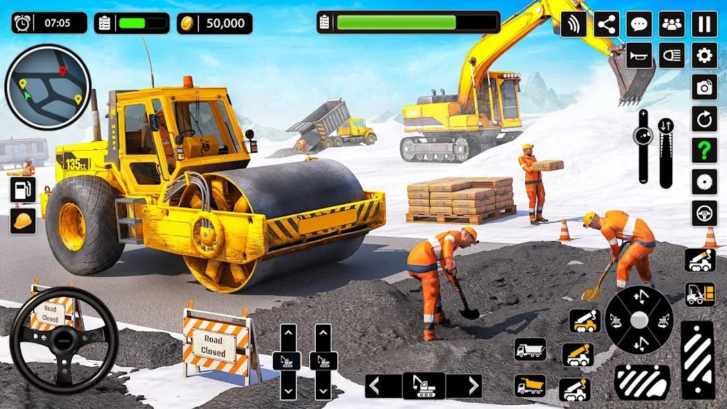 Snow Offroad Construction Game [МОД Mega Pack] Screenshot 4
